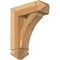 Ekena Millwork Thorton Arts and Crafts Rough Sawn Bracket w/ Offset Brace, Western Red Cedar, 6"W x 16"D x 20"H BKT0604X16X20THR03RWR - alternate 1